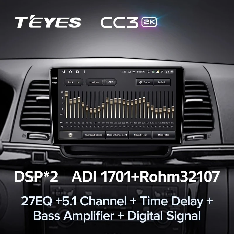 Штатная магнитола Teyes CC3 2K 4/32 Kia Opirus GH (2006-2011)