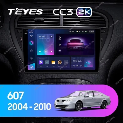 Штатная магнитола Teyes CC3 2K 360 6/128 Peugeot 607 (2004-2010)