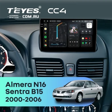 Штатная магнитола Teyes CC4 6/64 Nissan Almera N16 (2000-2006)