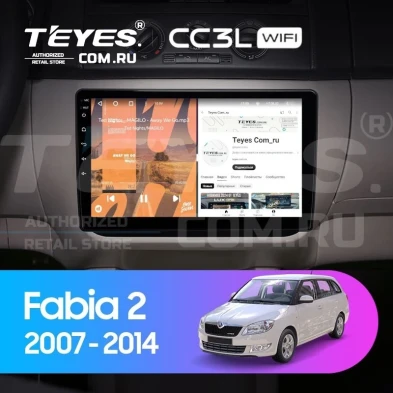 Штатная магнитола Teyes CC3L WiFi 2/32 Skoda Fabia 2 (2007-2014) (10 inch Universal)