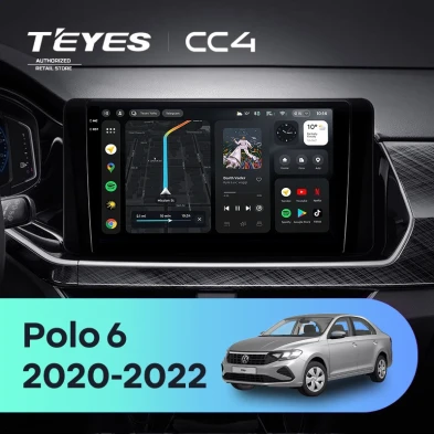 Штатная магнитола Teyes CC4 8/128 Volkswagen Polo Mk6 (2020-2022) F3