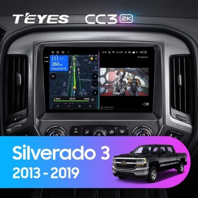 Штатная магнитола Teyes CC3 2K 360 6/128 Chevrolet Silverado 3 GMTK2 (2013-2019)