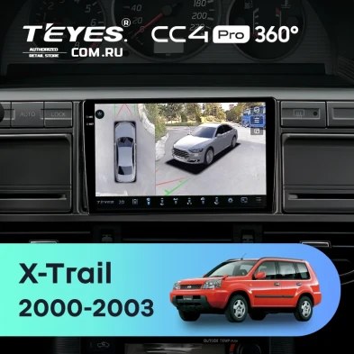 Штатная магнитола Teyes CC4 Pro 360 8/128 Nissan X-Trail 1 T30 (2000-2003)