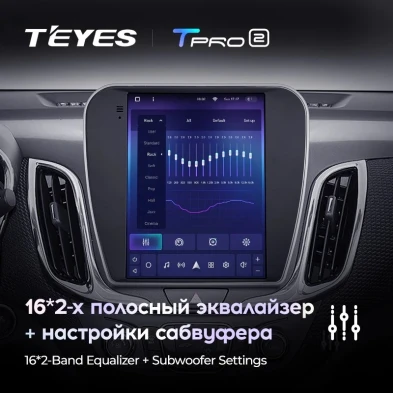 Штатная магнитола Tesla style Teyes TPRO 2 3/32 Chevrolet Equinox 3 (2017-2022)