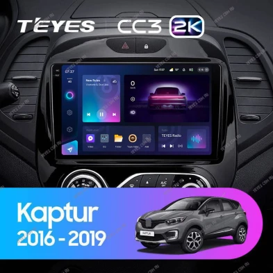 Штатная магнитола Teyes CC3 2K 4/64 Renault Kaptur (2016-2019) F1