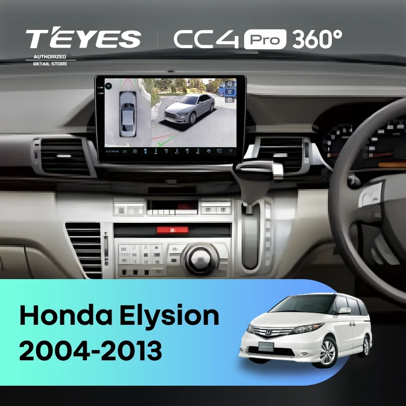 Штатная магнитола Teyes CC4 Pro 360 12/256 Honda Elysion (2004-2013)