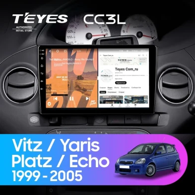 Штатная магнитола Teyes CC3L 4/64 Toyota Platz (1999-2005) F2