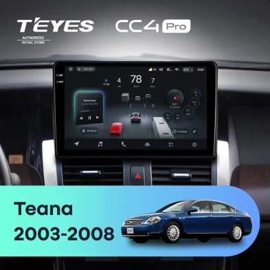Штатная магнитола Teyes CC4 Pro 8/128 Nissan Teana J31 (2003-2008) F1