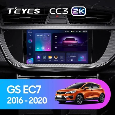 Штатная магнитола Teyes CC3 2K 6/128 Geely Emgrand EC7 (2016-2020) F1