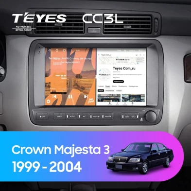 Штатная магнитола Teyes CC3L 4/64 Toyota Crown Majesta 3 S170 (1999-2004)