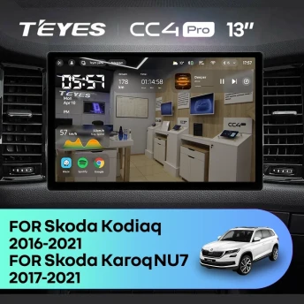 Штатная магнитола Teyes CC4 Pro 12/256 Skoda Karoq (2017-2021) F2 (13")