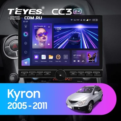 Штатная магнитола Teyes CC3 2K 6/128 SsangYong Kyron (2005-2011) (13" с кнопками)