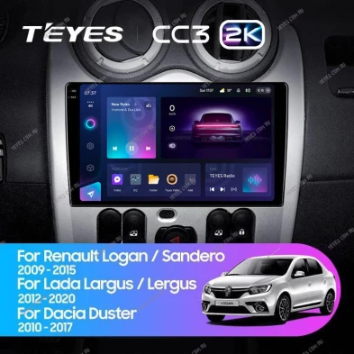 Штатная магнитола Teyes CC3 2K 360 6/128 Lada Largus (2012-2020)