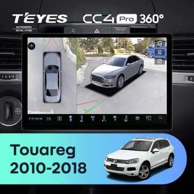 Штатная магнитола Teyes CC4 Pro 360 12/256 Volkswagen Touareg FL NF (2010-2018) (13")