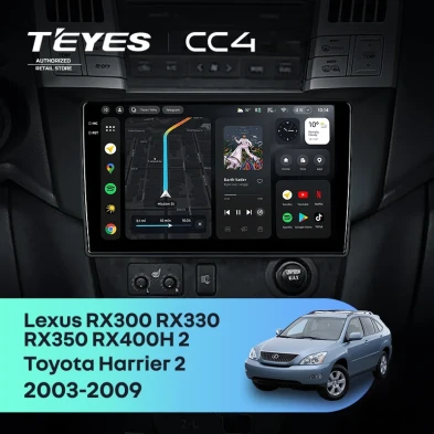 Штатная магнитола Teyes CC4 8/128 Lexus RX300 RX330 RX350 RX400H (2003-2009) F3