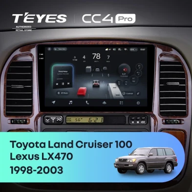 Штатная магнитола Teyes CC4 Pro 12/256 Toyota Land Cruiser 100 (1998-2003) F3
