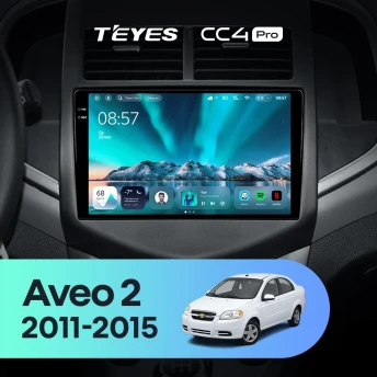 Штатная магнитола Teyes CC4 Pro 8/128 Chevrolet Aveo 2 (2011-2015)