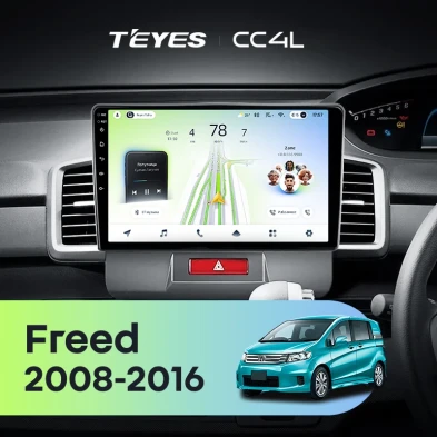 Штатная магнитола Teyes CC4L 6/64 Honda Freed 1 (2008-2016) F1 Правый руль