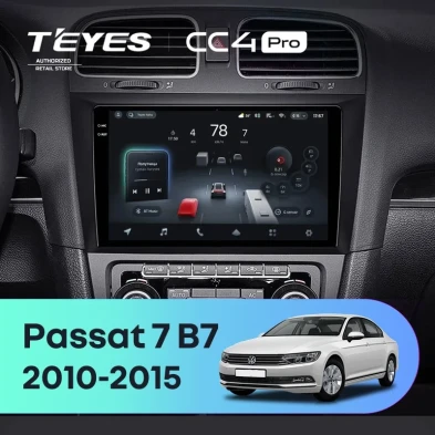 Штатная магнитола Teyes CC4 Pro 8/128 Volkswagen Passat 7 B7 (2010-2015)