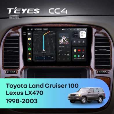Штатная магнитола Teyes CC4 6/64 Toyota Land Cruiser 100 (1998-2003) F4