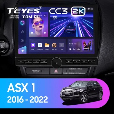 Штатная магнитола Teyes CC3 2K 6/128 Mitsubishi ASX (2016-2026) Тип-B (13" с кнопками)