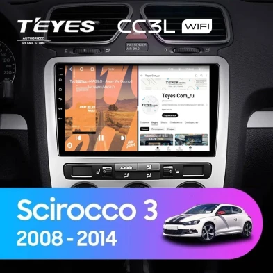 Штатная магнитола Teyes CC3L WiFi 2/32 Volkswagen Scirocco 3 Mk3 (2008-2014) F5