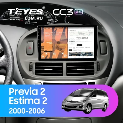 Штатная магнитола Teyes CC3 2K 360 6/128 Toyota Estima 2 (2000-2006)