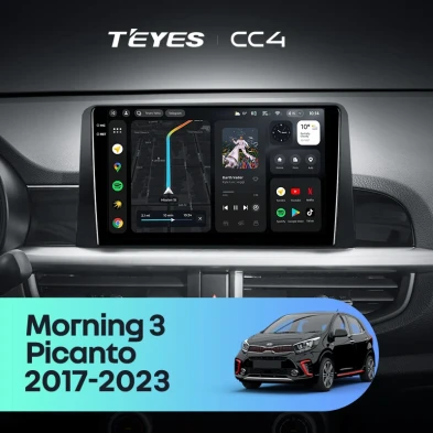 Штатная магнитола Teyes CC4 6/64 Kia Morning 3 (2017-2023) Тип-A