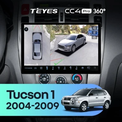 Штатная магнитола Teyes CC4 Pro 360 8/128 Hyundai Tucson 1 (2004-2009) F1 (13")