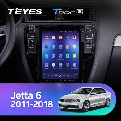 Штатная магнитола Tesla style Teyes TPRO 2 4/64 Volkswagen Jetta 6 (2011-2018) Тип-A