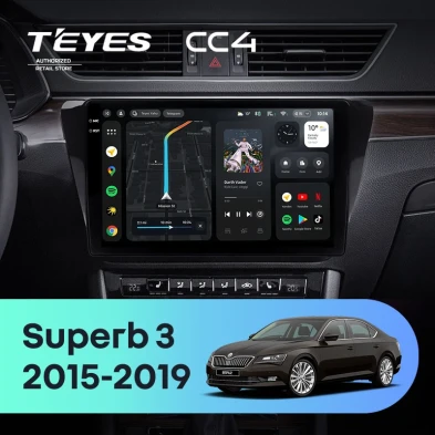 Штатная магнитола Teyes CC4 8/128 Skoda Superb 3 (2015-2026)