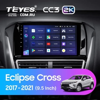 Штатная магнитола Teyes CC3 2K 6/128 Mitsubishi Eclipse Cross 1 (2017-2021) F1