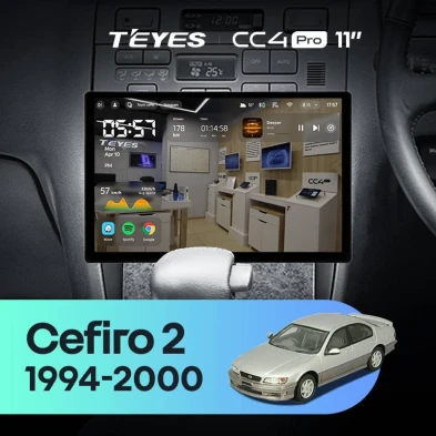 Штатная магнитола Teyes CC4 Pro 8/128 Nissan Cefiro 2 A32 (1994-2000) F1 (11")