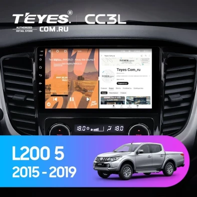 Штатная магнитола Teyes CC3L 4/64 Mitsubishi L200 5 (2015-2019) климат контроль F2