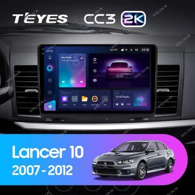 Штатная магнитола Teyes CC3 2K 6/128 Mitsubishi Lancer 10 CY (2007-2012) Тип-A
