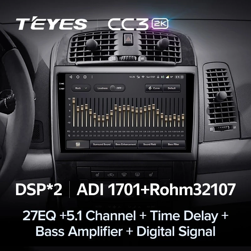 Штатная магнитола Teyes CC3 2K 4/32 Cadillac CTS (2002-2007)