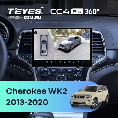 Штатная магнитола Teyes CC4 Pro 360 12/256 Jeep Grand Cherokee WK2 (2013-2020) F3 (13")