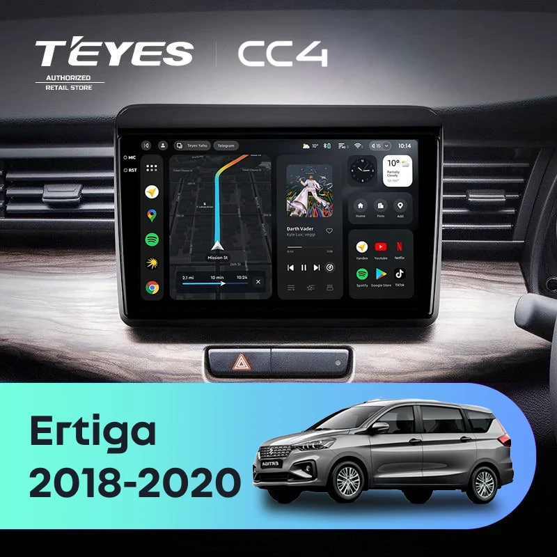 Штатная магнитола Teyes CC4 6/64 Suzuki Ertiga (2018-2020)