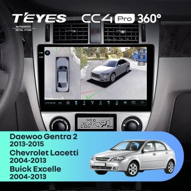 Штатная магнитола Teyes CC4 Pro 360 12/256 Daewoo Gentra 2 (2013-2015) F1 Тип-A
